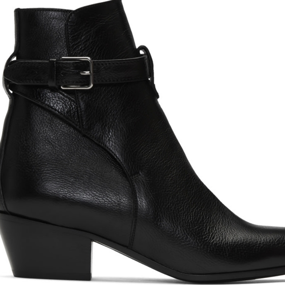 AUTHENTIC YSL Black Wyatt Jodhpur Boots - Picture 2 of 15